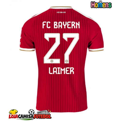 Camisa de Futebol Bayern Munich Konrad Laimer #27 Equipamento Principal 2026-27 Manga Curta